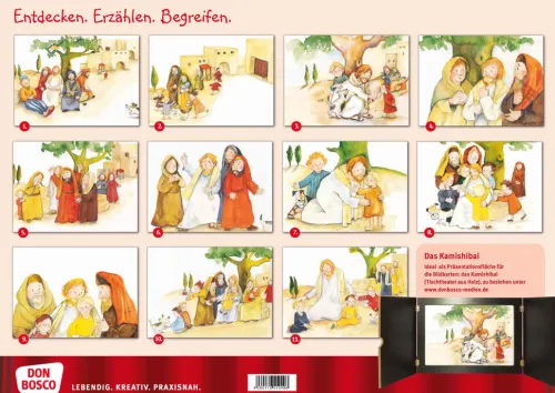 Don Bosco Medien GmbH Lesen & Geschichten*Jesus segnet die Kinder. Kamishibai Bildkartenset
