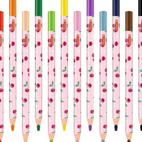 Jumbo Buntstifte 12er Pckg. Fruity Love*Baier & Schneider Discount