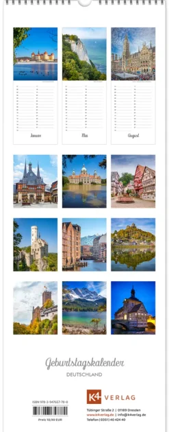 K4Verlag FotoCo+GmbH Immerwährender Kalender-Kalender Geburtstagskalender Deutschland