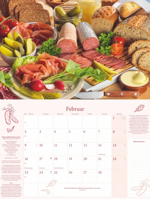 Heye Terminkalender-Küchenkalender Broschur XL 2026