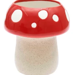 Keramik Vase Fliegenpilz,Ø 14,5 cm, H 15 cm*Rico Design GmbH & Co.KG