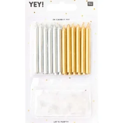 RICO-Design tap Dekoration & Einrichtung-Kerzen Set Gold Und Silber