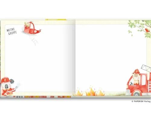 PAPERISH Verlag Freundebücher*Kindergartenfreunde - FEUERWEHR