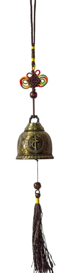 Saraswati Achtsamkeit & Gesundheit*Klangspiel "Buddha Glocke mit Glücksknoten"