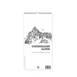 NOVA MD Geburtstagskalender-Kleiner Geburtstagskalender "Chiemgauer Alpen", ohne Jahreszahl