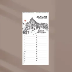 NOVA MD Geburtstagskalender-Kleiner Geburtstagskalender "Chiemgauer Alpen", ohne Jahreszahl