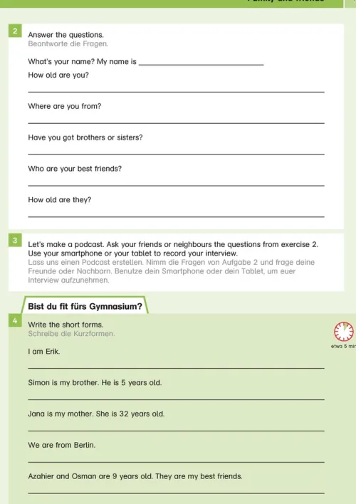 Klett Sicher ins Gymnasium Englisch 4. Klasse*Klett Lerntraining Outlet