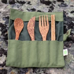 Kokosnuss-Besteck-Set - 4-teilig*Io Nova New