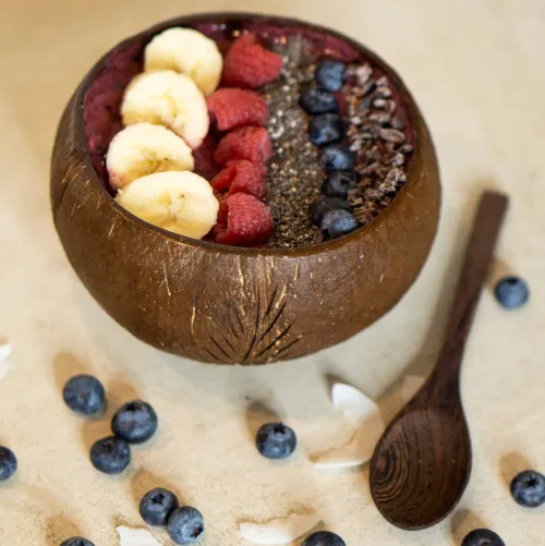 Virtual Trading GmbH Küche & Esszimmer-Kokosnuss-Set (Bowl + Löffel)