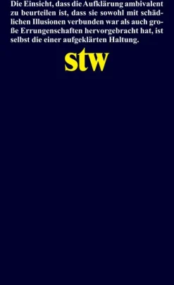 Suhrkamp Verlag Philosophie*Krise der Aufklärung