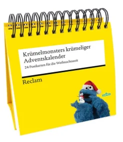 Reclam Philipp Jun. Postkartenkalender-Krümelmonsters krümeliger Adventskalender. 24 Postkarten für die Weihnachtszeit (Advents-Postkartenaufsteller)