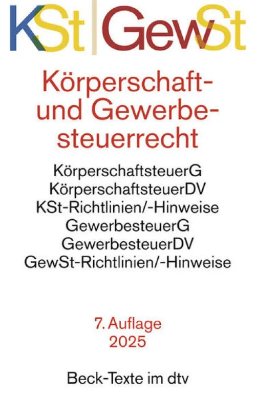 DTV Jura-Körperschaftsteuerrecht / Gewerbesteuerrecht. KSt / GewSt