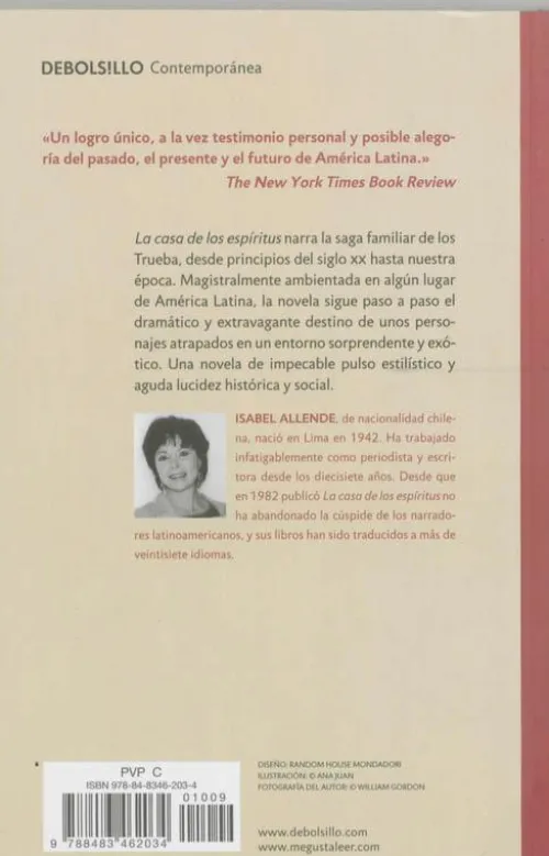 DEBOLSILLO Spanische Bücher-La Casa de los espiritus