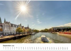 Calvendo Wandkalender-Lübeck - Im Licht der Zeit (Wandkalender 2026 DIN A3 quer), Monatskalender
