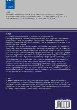 Vde Verlag GmbH Technik-Leitfaden Industrial Security