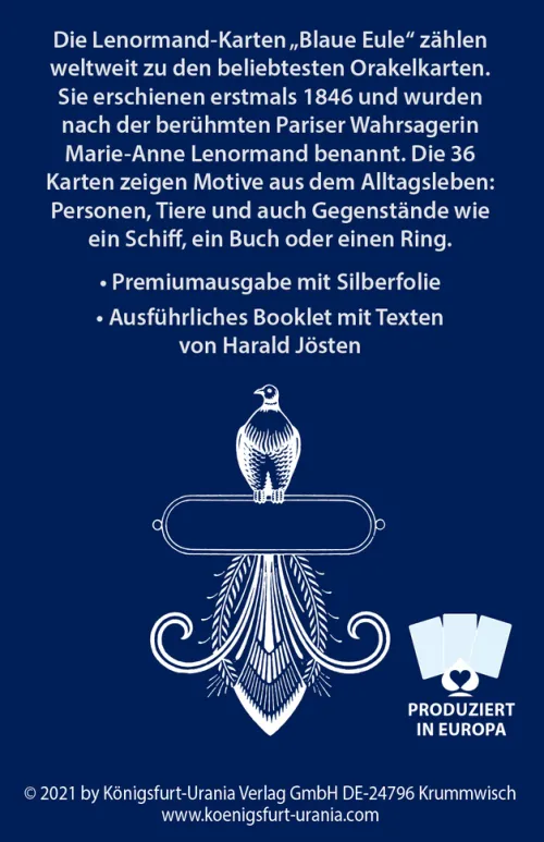Königsfurt-Urania Spiritualität*Lenormand Blaue Eule