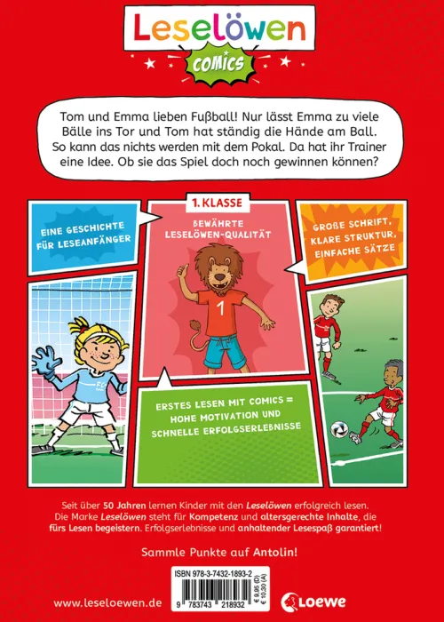 Loewe Verlag GmbH Graphic Novels-Leselöwen Comics 1. Klasse - Fußball, Tore, große Träume