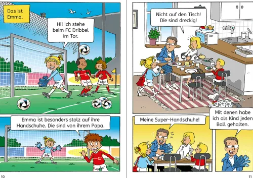 Loewe Verlag GmbH Graphic Novels-Leselöwen Comics 1. Klasse - Fußball, Tore, große Träume