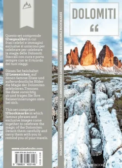 Sime Books Lesen & Geschichten*Lesezeichen-Set Dolomiti - Dolomiten