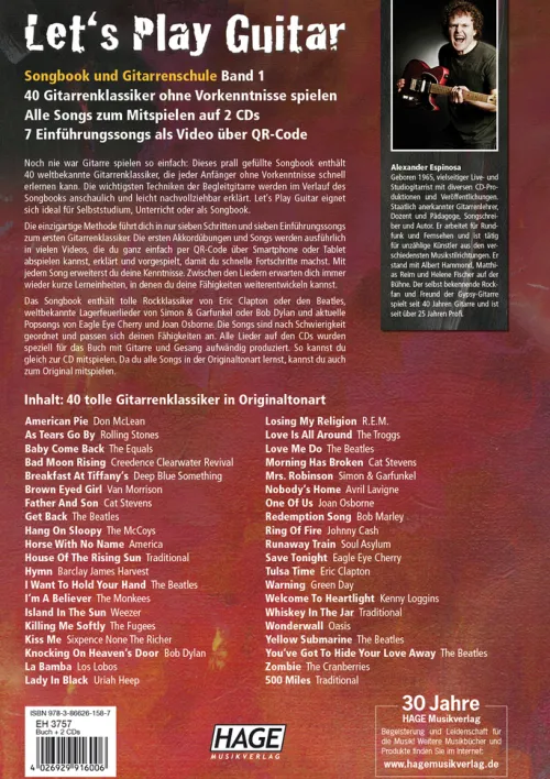 Hage Musikverlag Musikwissenschaft-Let's Play Guitar