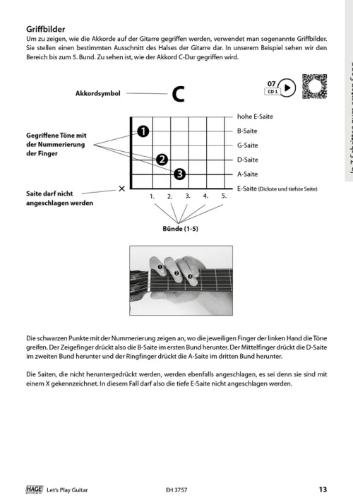 Hage Musikverlag Musikwissenschaft-Let's Play Guitar