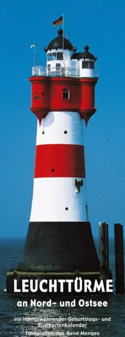 LEUCHTTÜRME an Nord- und Ostsee. Ein immerwährender Geburtstags- und Postkartenkalender*Menges /Karten V.Kuenstle Clearance