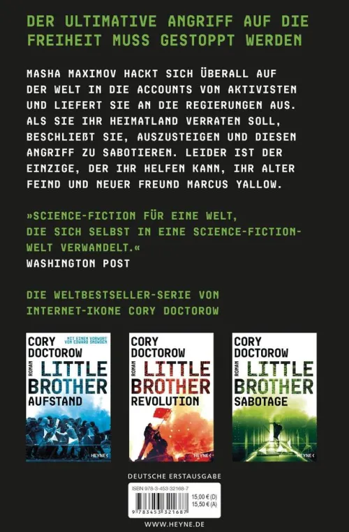 Heyne Taschenbuch Nahe Zukunft*Little Brother - Sabotage