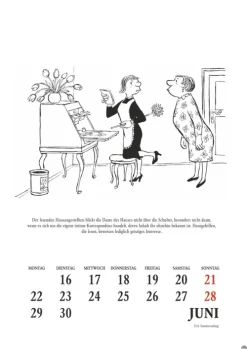 Heye Wandkalender-Loriot Heile Welt Halbmonatskalender 2026