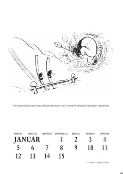 Heye Wandkalender-Loriot Heile Welt Halbmonatskalender 2026