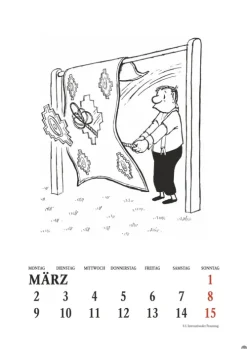 Heye Wandkalender-Loriot Heile Welt Halbmonatskalender 2026