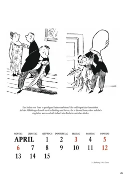 Heye Wandkalender-Loriot Heile Welt Halbmonatskalender 2026