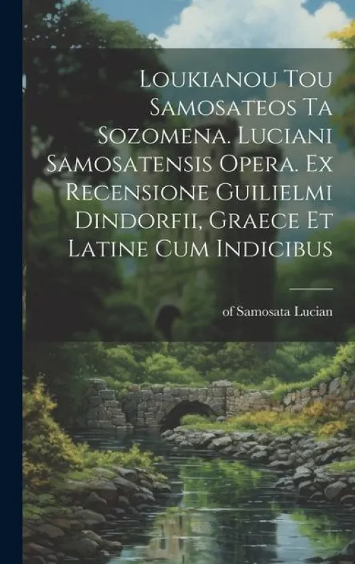 Creative Media Partners, LLC Griechische Bücher-Loukianou tou Samosateos ta sozomena. Luciani Samosatensis opera. Ex recensione Guilielmi Dindorfii, graece et latine cum indicibus