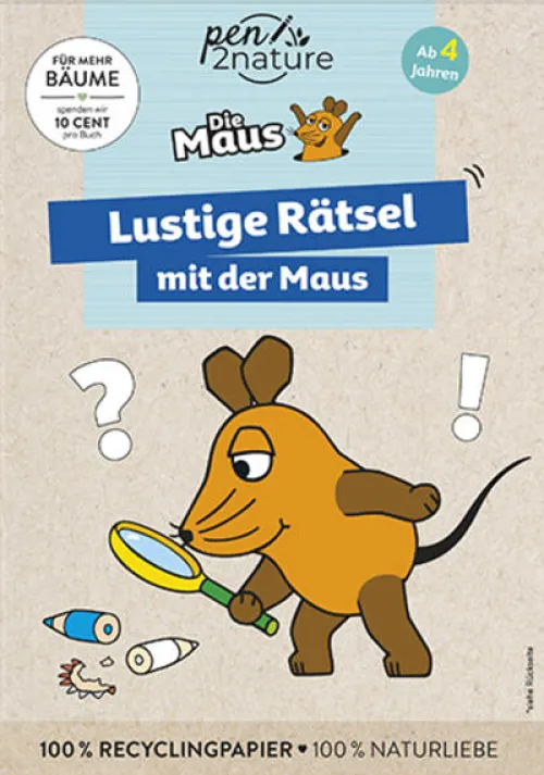 Lustige Rätsel mit der Maus. Bunter Rätselblock für Kinder ab 4 Jahren*Naumann & Göbel Verlagsg. New