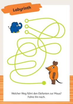 Lustige Rätsel mit der Maus. Bunter Rätselblock für Kinder ab 4 Jahren*Naumann & Göbel Verlagsg. New