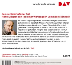 Der Audio Verlag, DAV Krimis & Thriller·Polizeiarbeit & Forensik|Krimis & Thriller·Cosy Crime-Maigret contra Picpus,4 Audio-CD