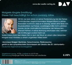 Maigret lässt sich Zeit, 4 Audio-CD*Der Audio Verlag, DAV Discount