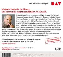 Der Audio Verlag GmbH Krimis & Thriller·Polizeiarbeit & Forensik|Krimis & Thriller·Cosy Crime-Maigret und das Schattenspiel