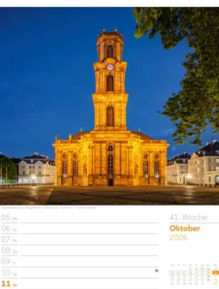 Ackermann Kunstverlag Wochenkalender*Malerisches Deutschland Wochenplaner Kalender 2026