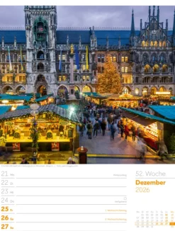 Ackermann Kunstverlag Wochenkalender*Malerisches Deutschland Wochenplaner Kalender 2026