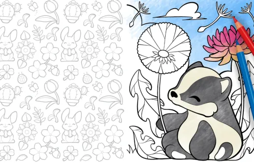 frechverlag GmbH Artbooks & Handbücher-Manga Chibi Ausmalbuch