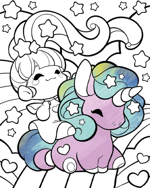 frechverlag GmbH Artbooks & Handbücher-Manga Chibi Ausmalbuch