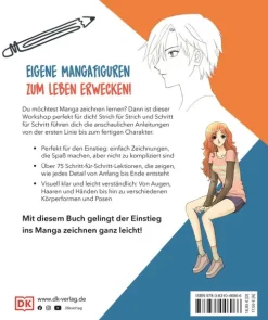 Dorling Kindersley Verlag Artbooks & Handbücher-Manga zeichnen Strich für Strich
