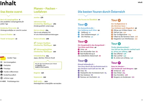 MARCO POLO Camper Guide Österreich*Mairdumont Hot