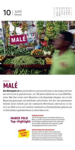 Kunth Kalender Abreiß-Kalender*MARCO POLO: Mit 365 Insidertipps durch die Welt - KUNTH Abreißkalender 2026