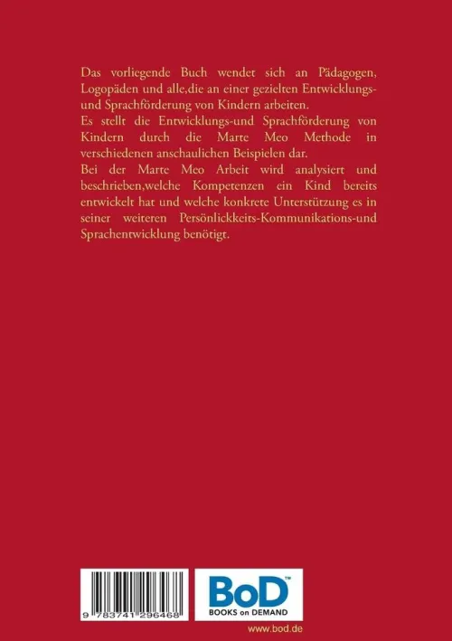 BoD - Books on Demand Sprachwissenschaften-Marte Meo Konkret