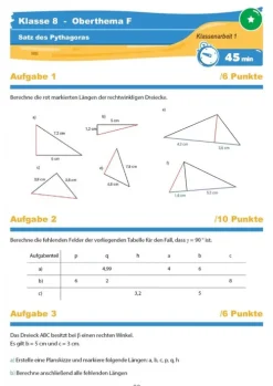 StrandMathe Mittlere Reife·Mathematik-Mathematik Klassenarbeitstrainer Klasse 8 -