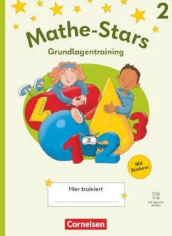 Cornelsen Verlag GmbH Quali Trainer·Grundschule|Grundschule·Mathematik*Mathe-Stars 2. Schuljahr - Grundlagentraining Ausgabe 2025 - Übungsheft mit Lösungen und digitalen Medien