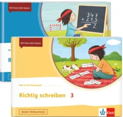 Mein Anoki-Übungsheft - Paket Richtig schreiben / Richtig rechnen 3*Klett Ernst /Schulbuch Sale