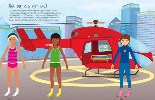 Usborne Verlag Stickerhefte*Mein Anziehpuppen-Stickerbuch: Action!