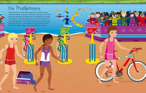 Usborne Verlag Stickerhefte*Mein Anziehpuppen-Stickerbuch: Action!